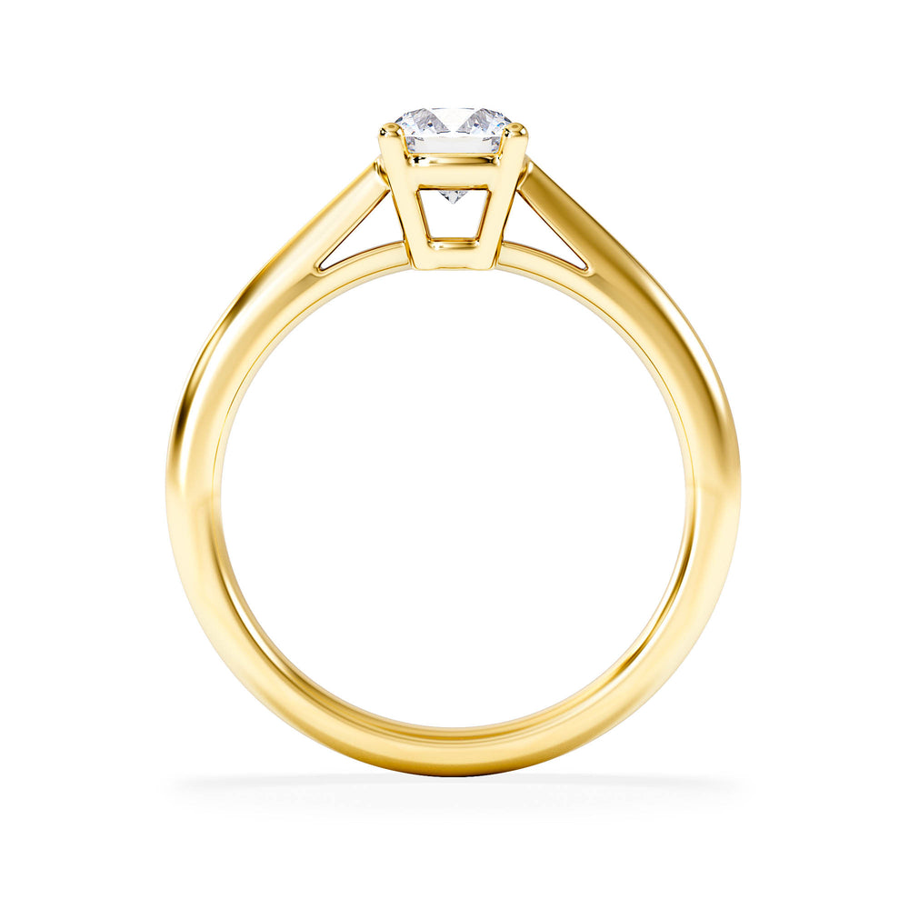 Engagement Ring Certified 0.70CT Elysia 18K Gold G/VS