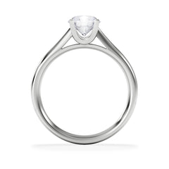 Certified 1.00CT Grace 18K White Gold Engagement Ring H/SI