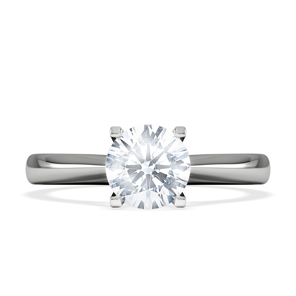 1 Carat Diamond Engagement Ring Grace Lab FVS1 18K White Gold
