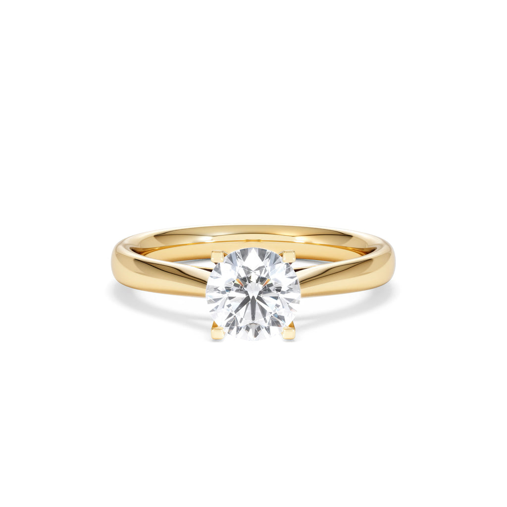1 Carat Diamond Engagement Ring Grace Lab FVS1 IGI Certified 18K Gold