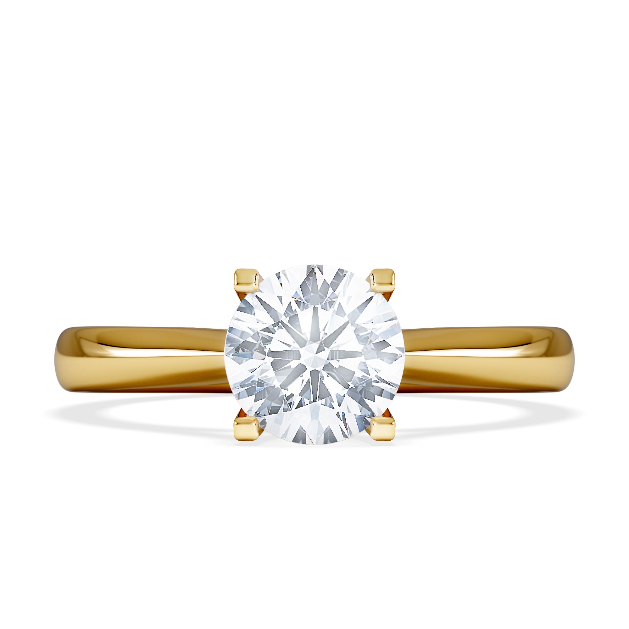 1 Carat Diamond Engagement Ring Grace Lab FVS1 IGI Certified 18K Gold