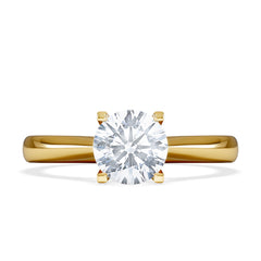 Certified 1.00CT Grace 18K Gold Engagement Ring G/SI2