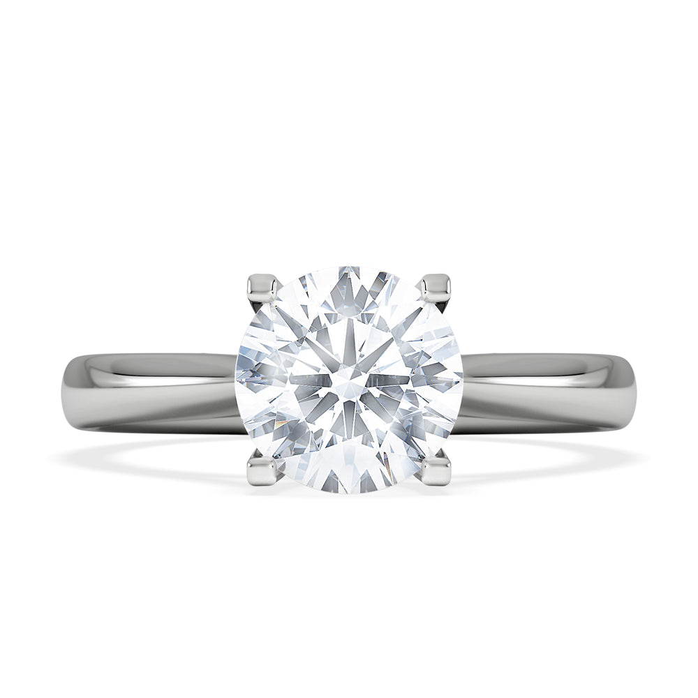 1.50ct Diamond Engagement Ring Grace Lab F/VS1 IGI Certified Platinum
