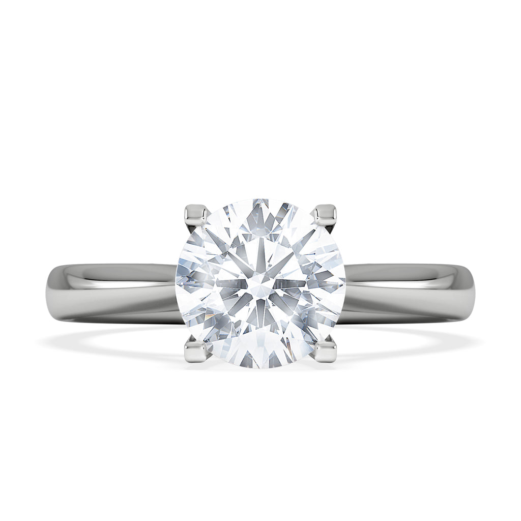 1.50ct Diamond Engagement Ring Grace Lab F/VS1 IGI Certified Platinum