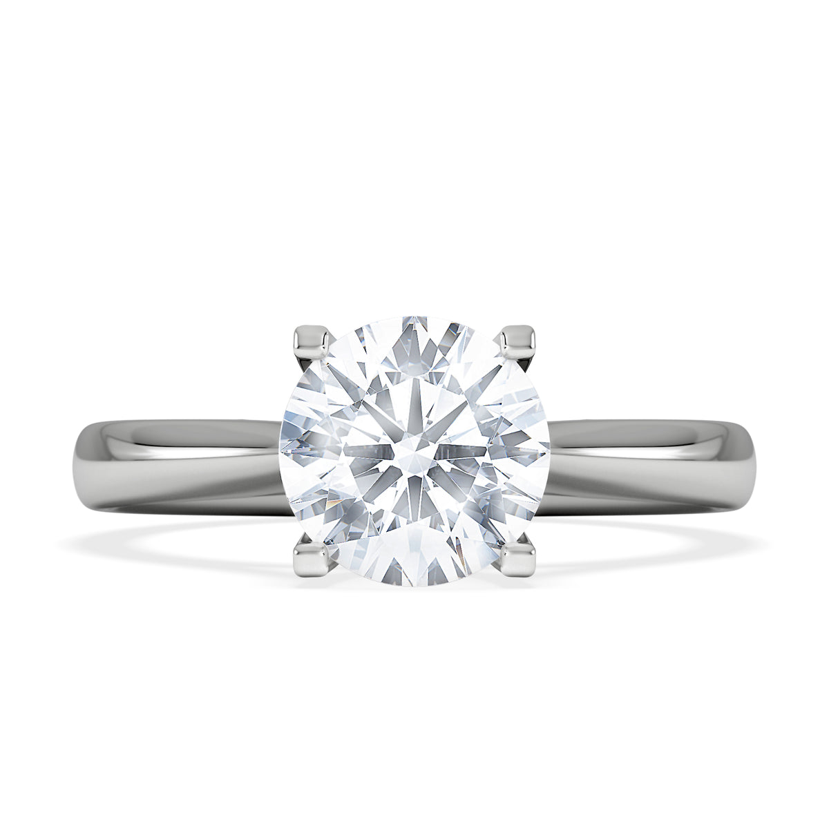 1.50ct Diamond Engagement Ring Grace Lab F/VS1 IGI Certified Platinum