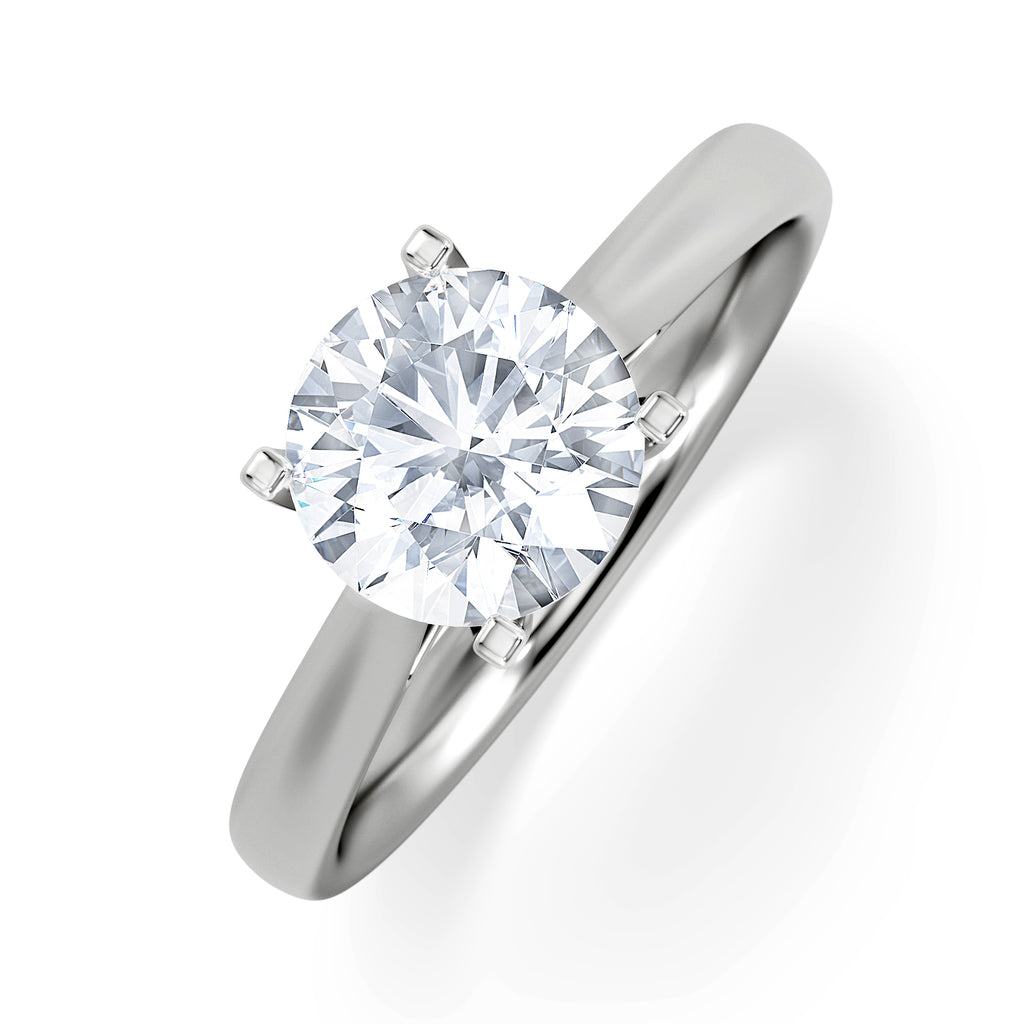 1.50ct Diamond Engagement Ring Grace Lab F/VS1 18K White Gold