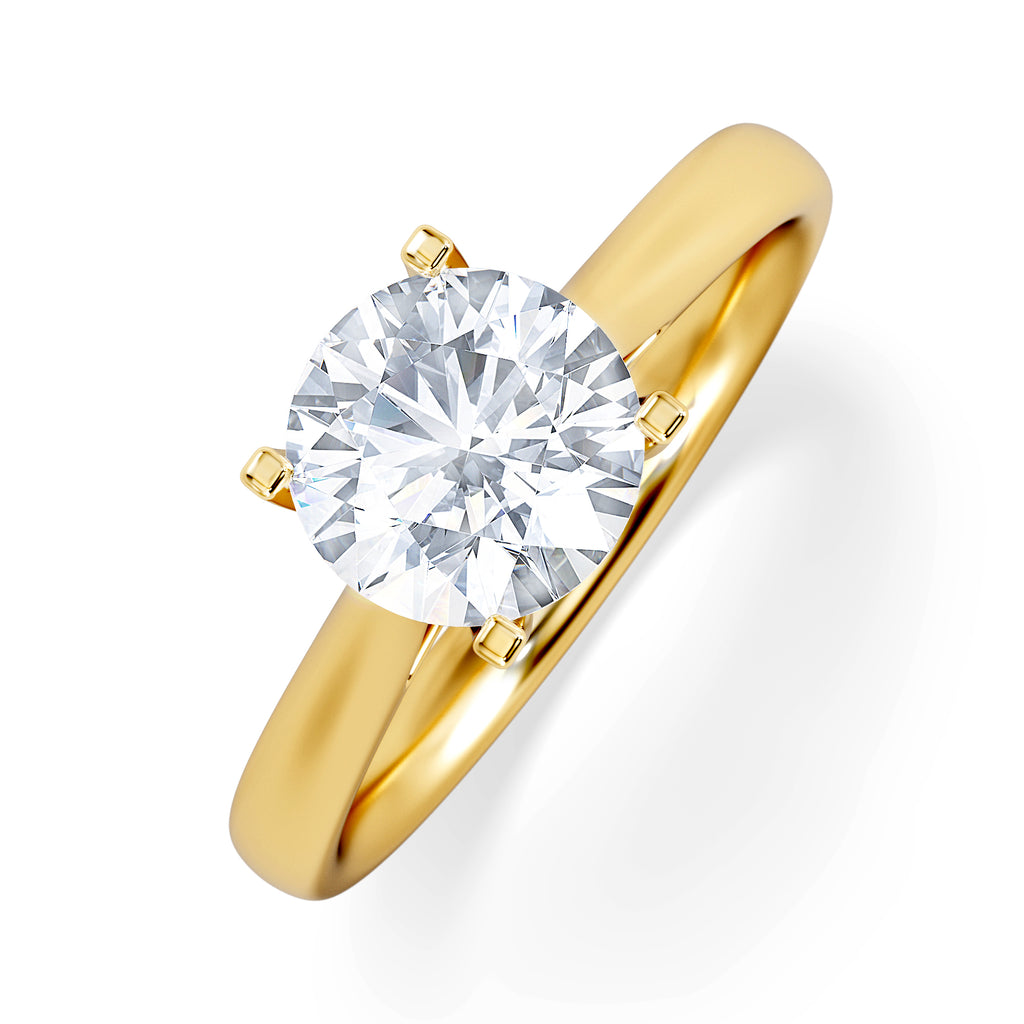 1.50ct Diamond Engagement Ring Grace Lab F/VS1 IGI Certified 18K Gold
