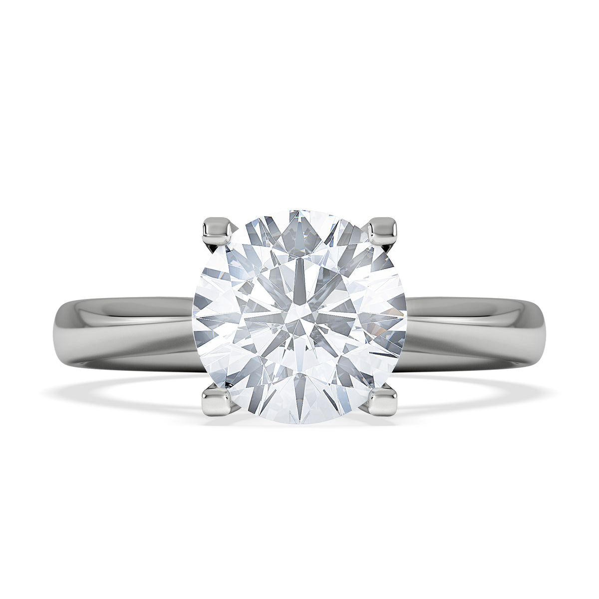 2 Carat Diamond Engagement Ring Grace Lab F/VS1 18K White Gold