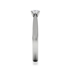 Certified Grace Platinum Diamond Engagement Ring 0.25CT G/VS
