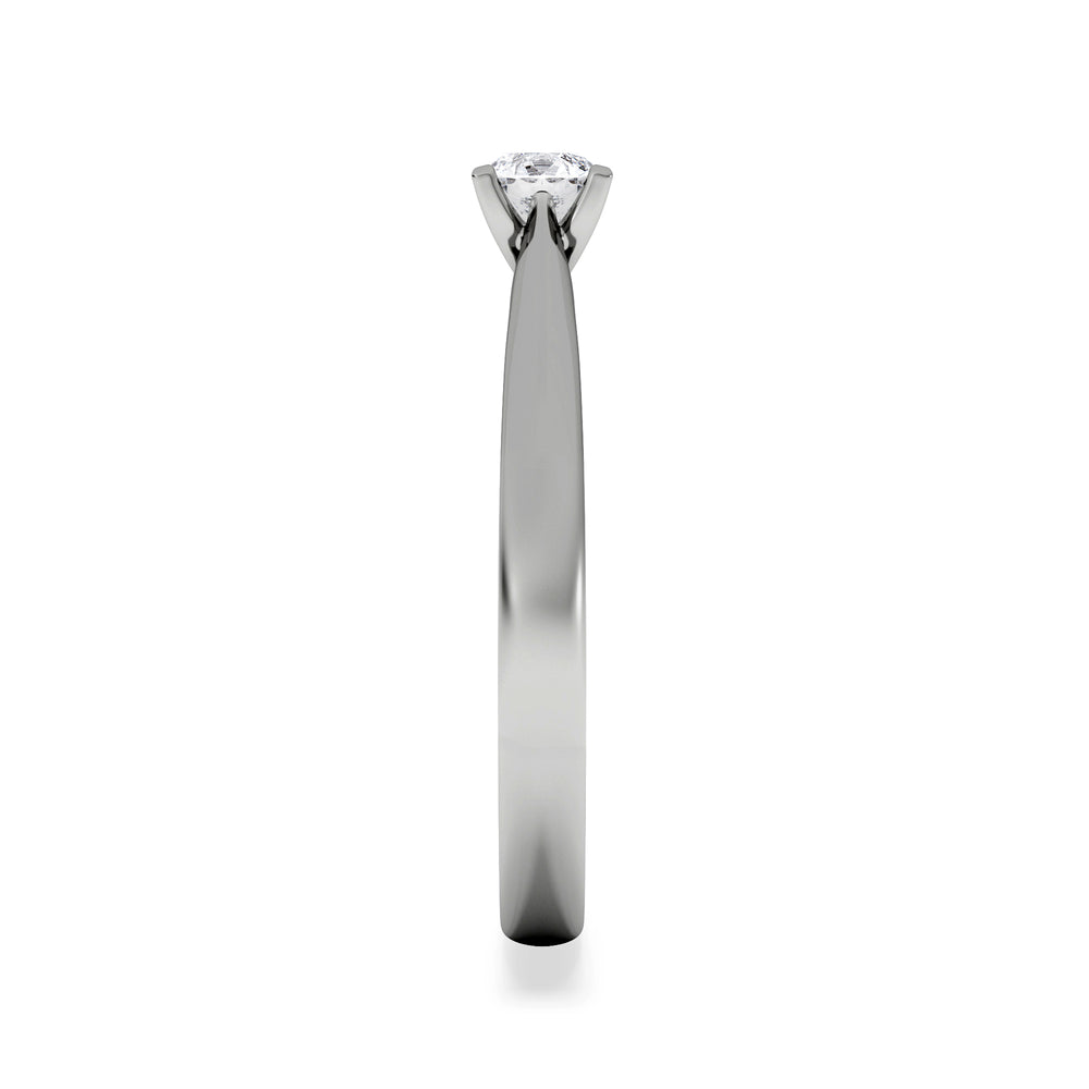 Certified Grace 18K White Gold Diamond Engagement Ring 0.25CT