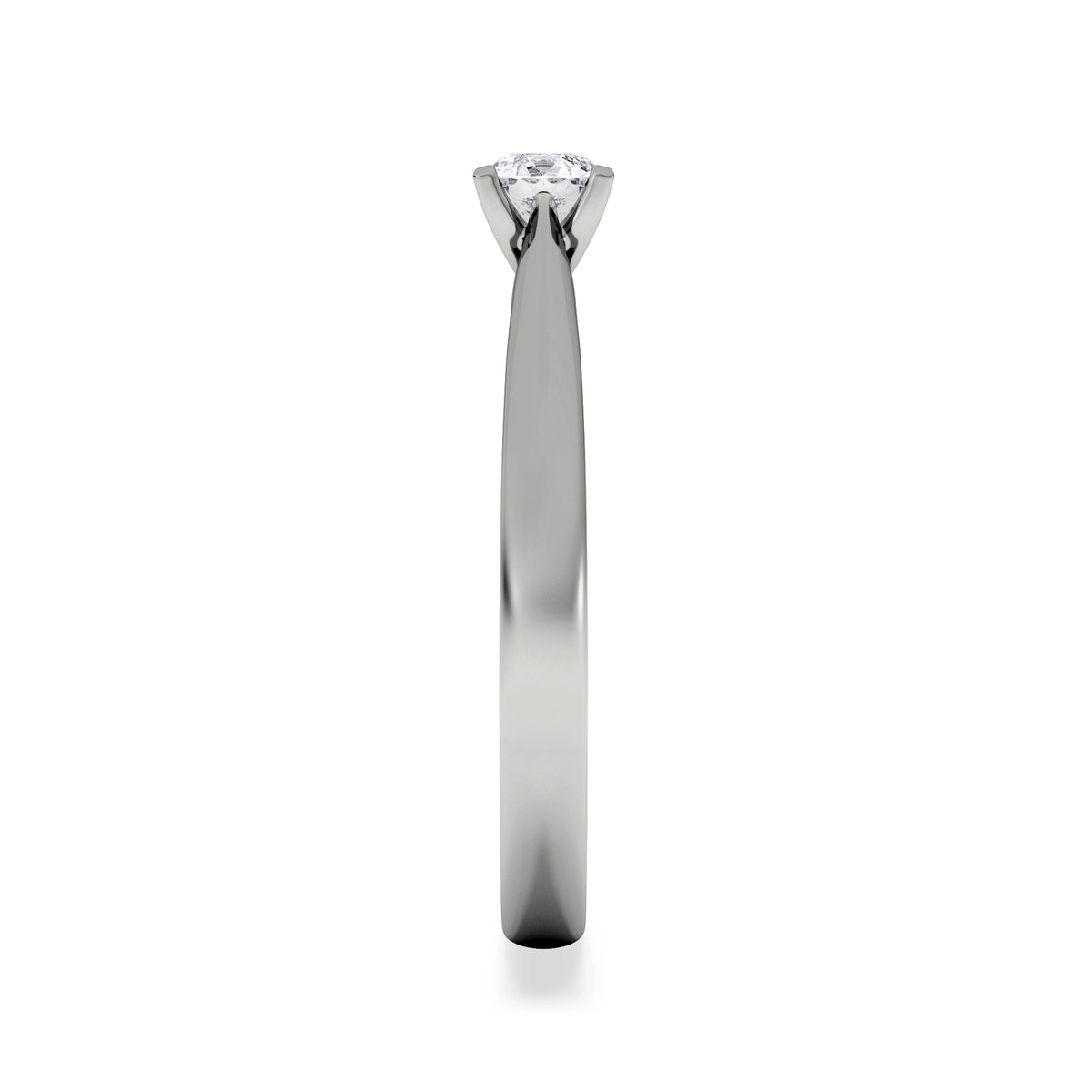 Certified Grace 18K White Gold Diamond Engagement Ring 0.25CT
