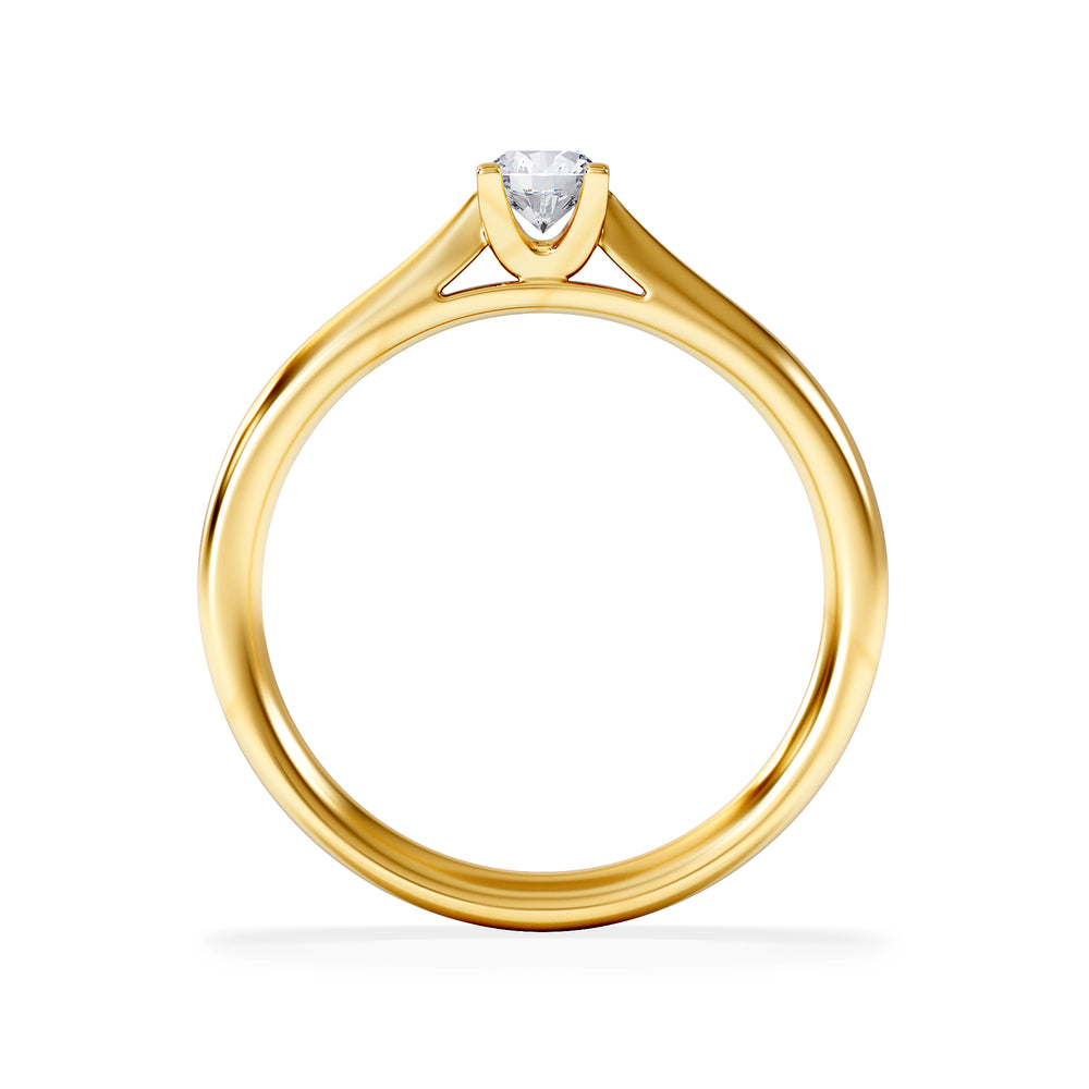 Certified Grace 18K White Gold Diamond Engagement Ring 0.25CT