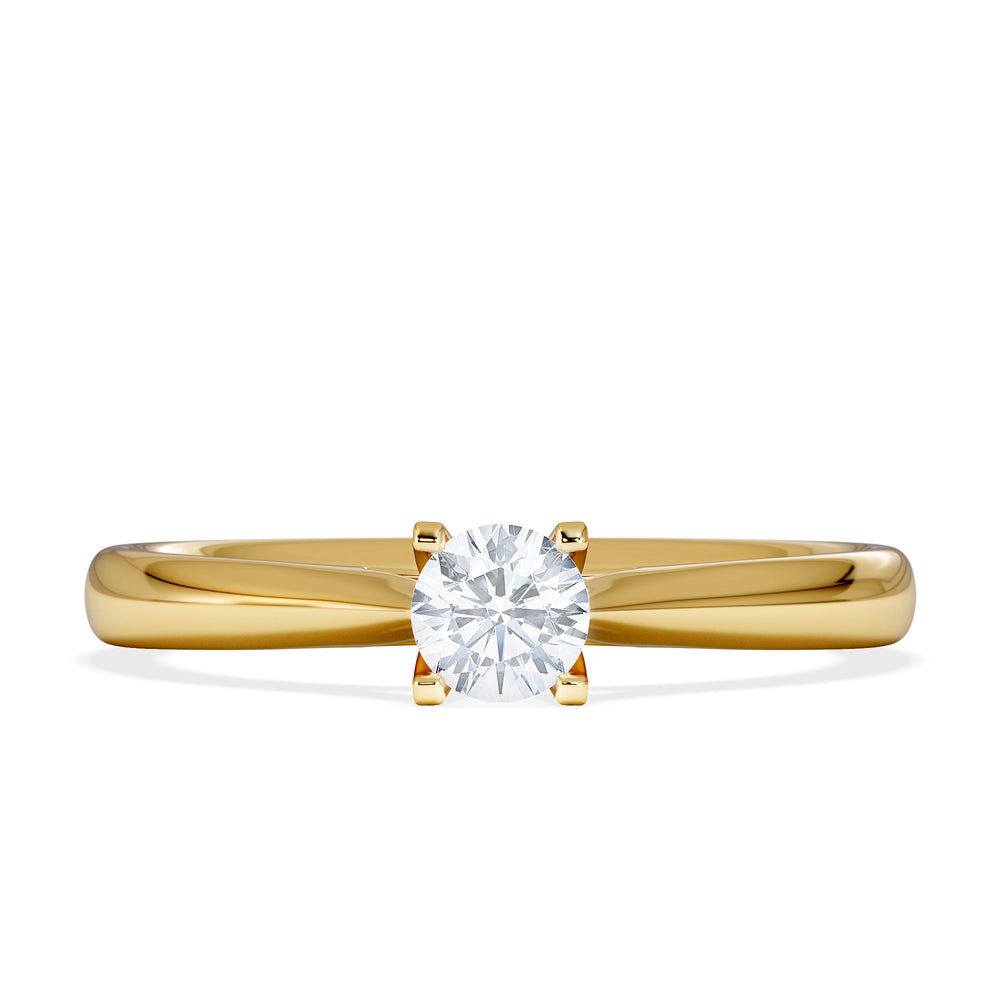 Engagement Ring Grace 0.25ct Lab Diamond G/Vs in 18K Gold