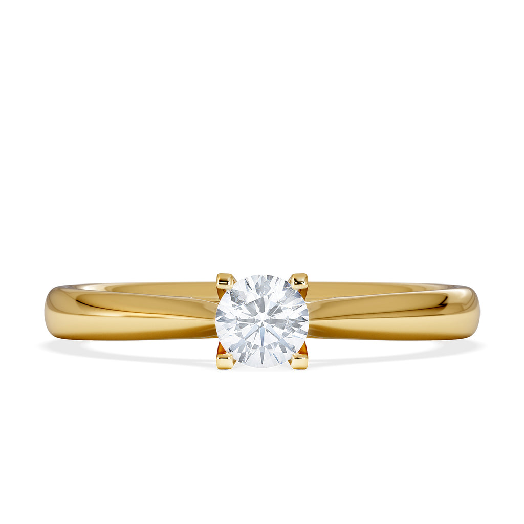 Engagement Ring Grace 0.25ct Lab Diamond G/Vs in 18K Gold