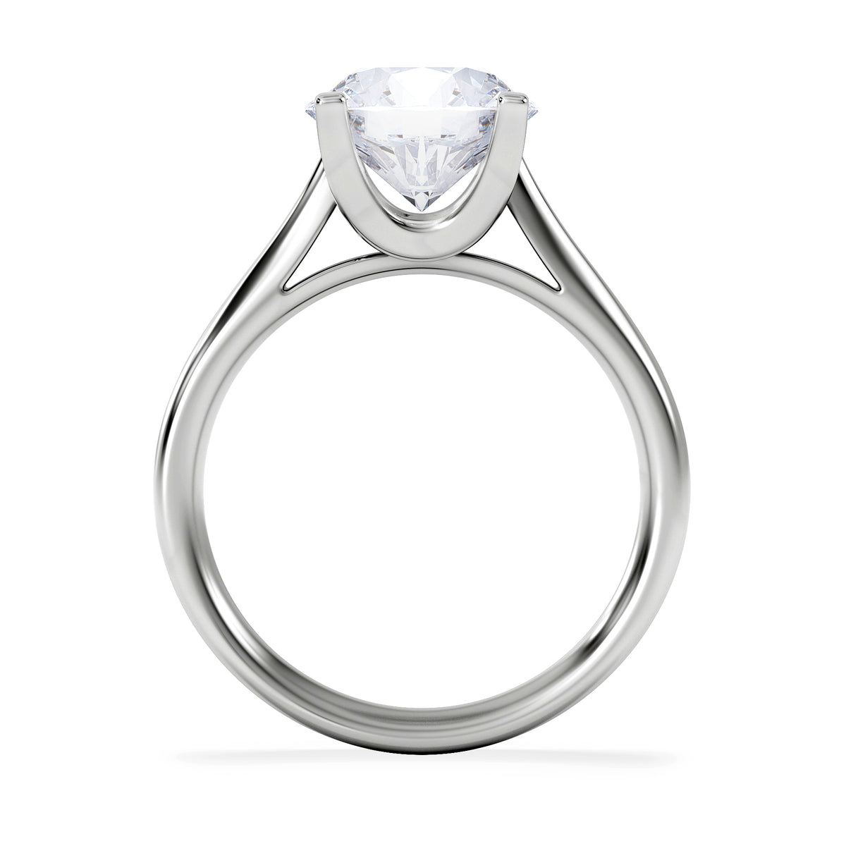 Grace 3.00ct Lab Diamond Round Cut Engagement Ring in Platinum G/VS1