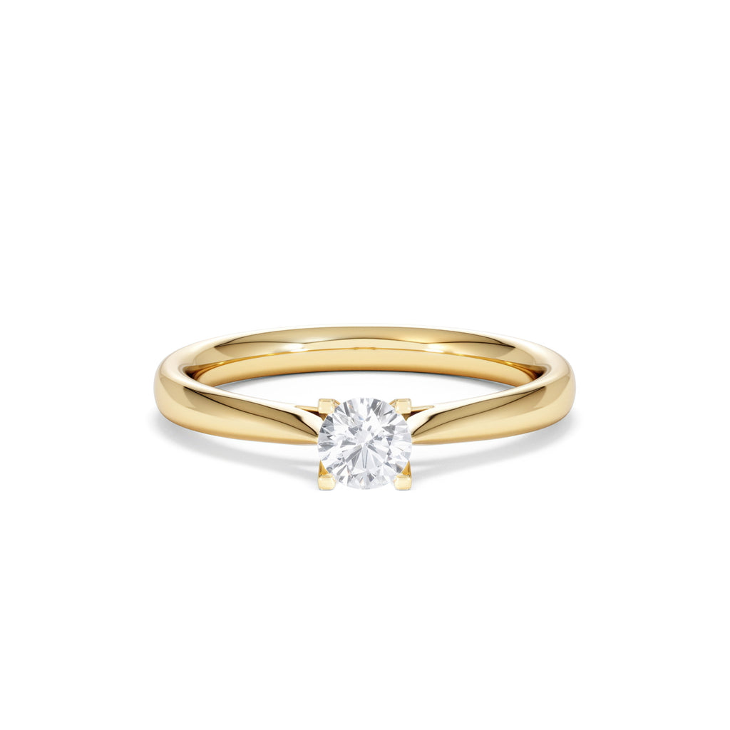 Certified Grace 18K Gold Diamond Engagement Ring 0.33CT-F-G/VS