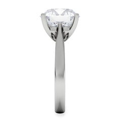 Grace 5.00ct Lab Diamond Round Cut Engagement Ring in 18K White Gold G/VS1