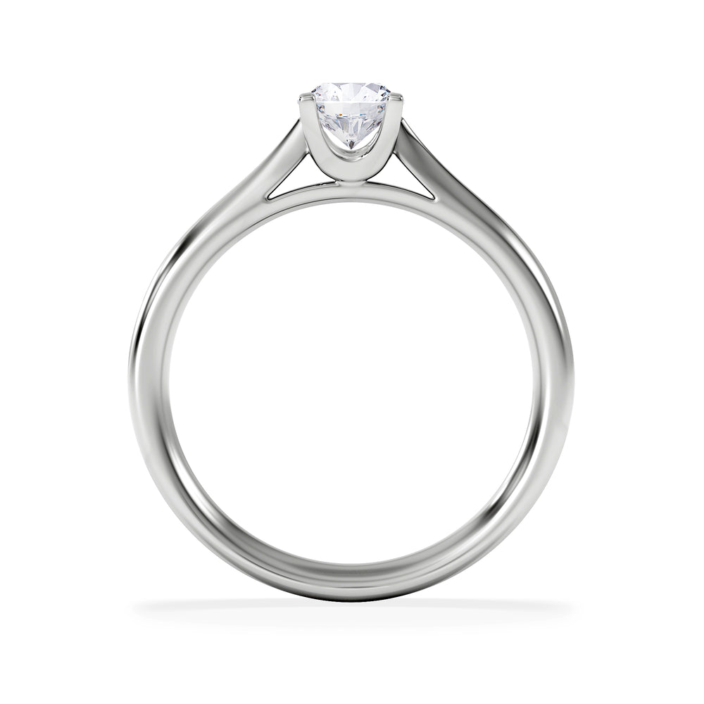 Certified 0.50CT Grace Platinum Engagement Ring G/VS