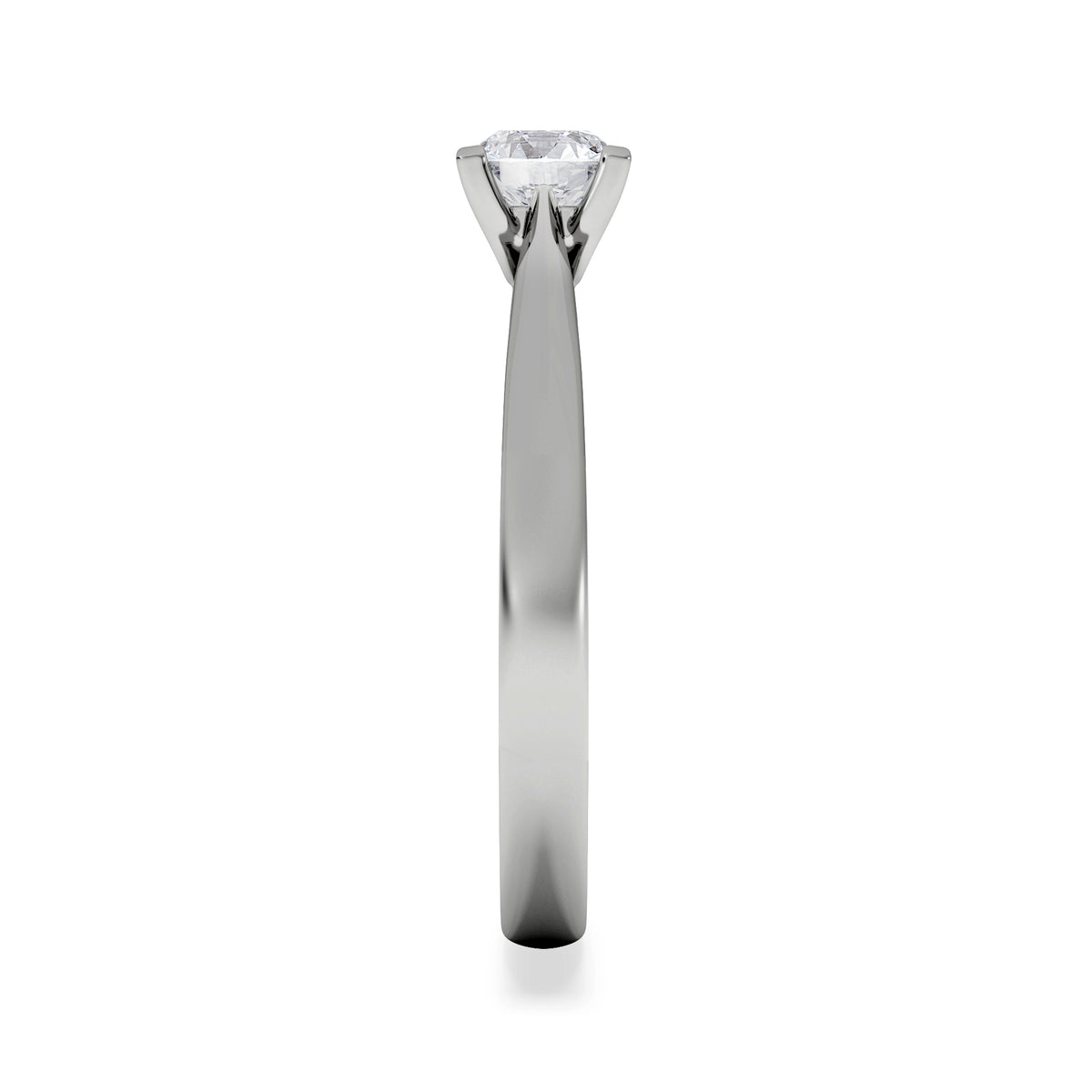 Certified 0.50CT Grace Platinum Engagement Ring G/VS