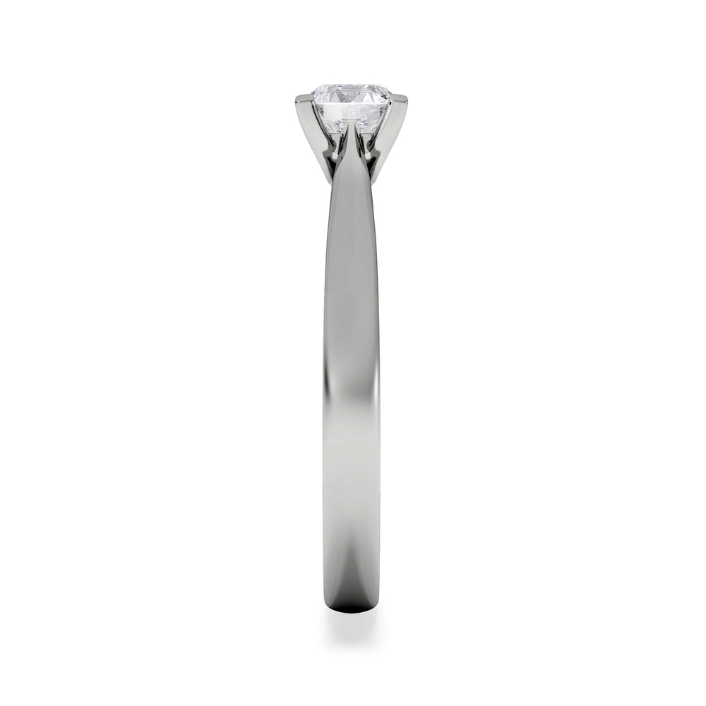 Half Carat Diamond Engagement Ring Grace Lab F/VS1 18K White Gold