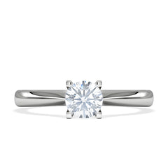 Certified 0.50CT Grace Platinum Engagement Ring H/SI