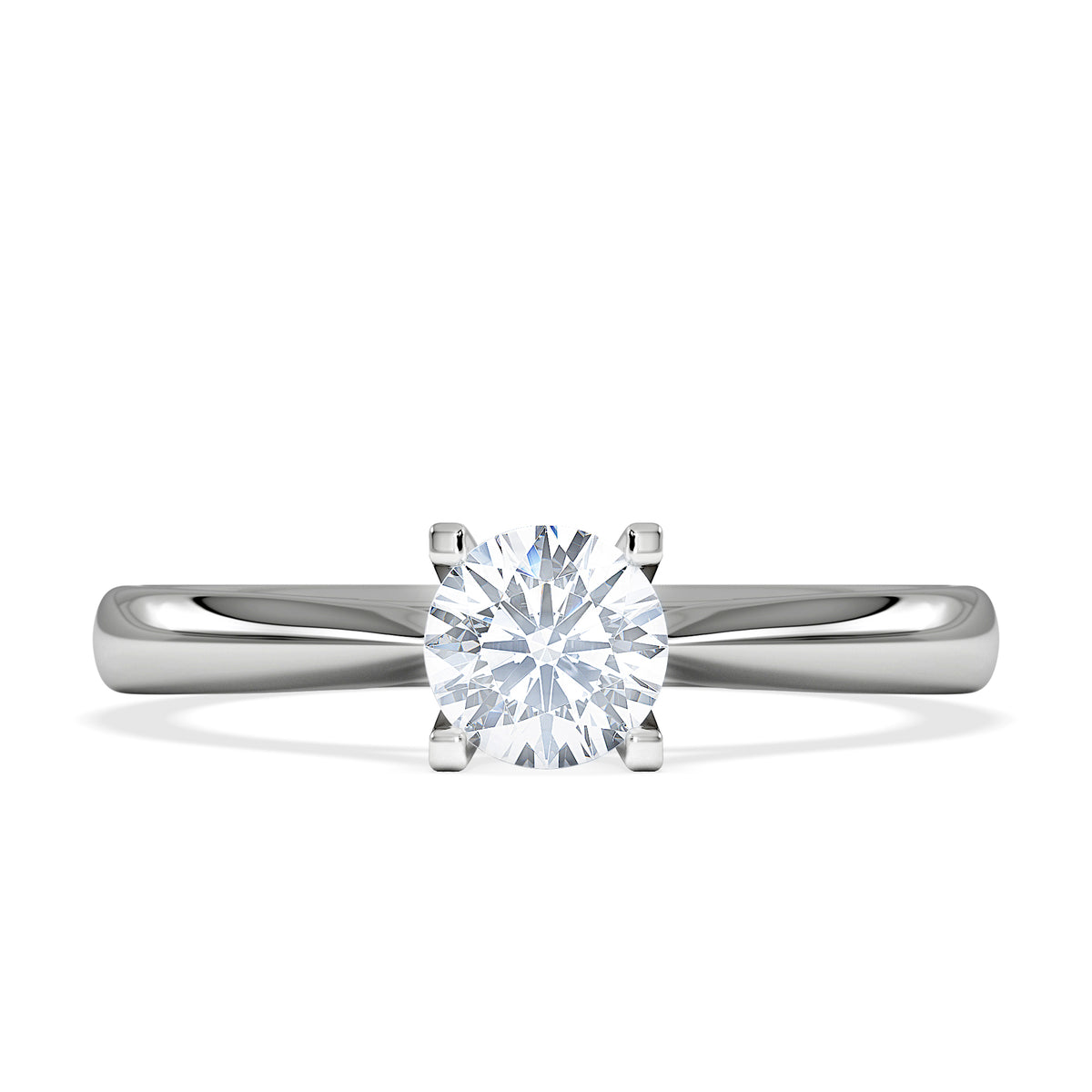 Certified 0.50CT Grace Platinum Engagement Ring G/SI2