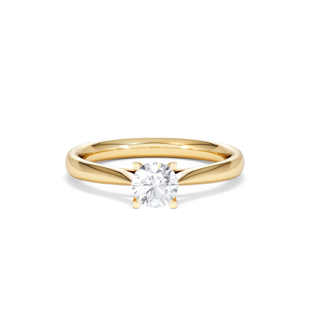 Half Carat Diamond Engagement Ring Grace Lab F/VS1 18K Gold