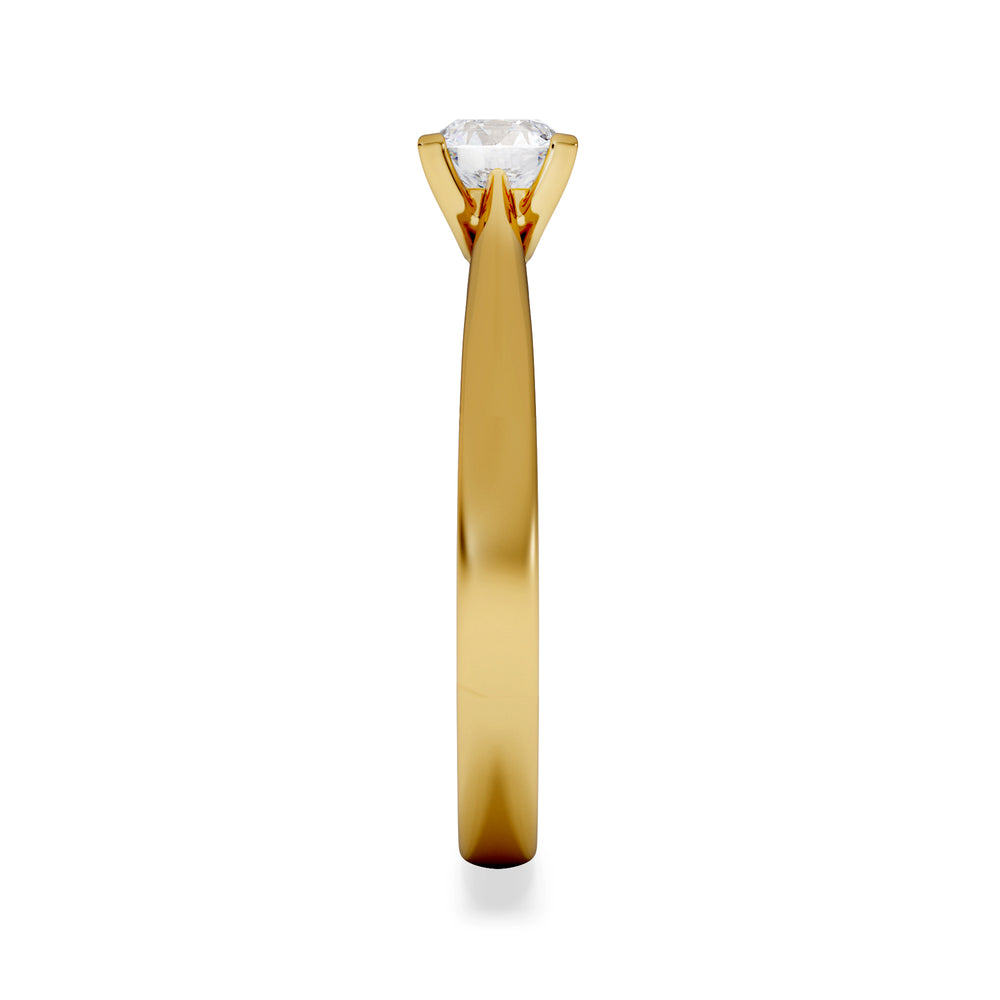 Half Carat Diamond Engagement Ring Grace Lab F/VS1 18K Gold