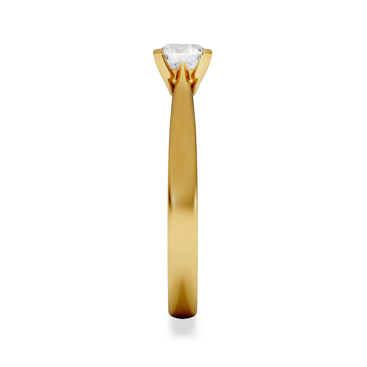 Half Carat Diamond Engagement Ring Grace Lab F/VS1 18K Gold