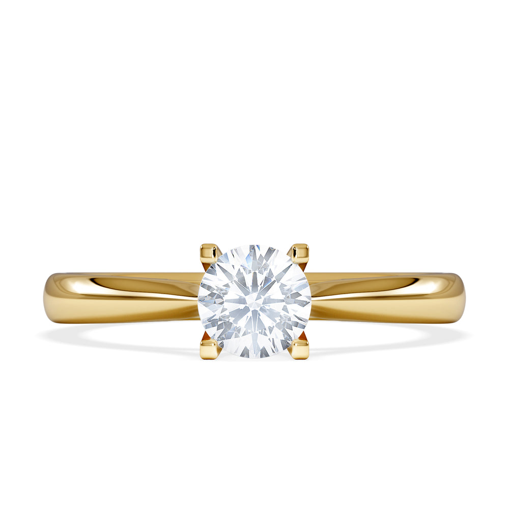 Half Carat Diamond Engagement Ring Grace Lab F/VS1 18K Gold