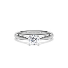 Certified 0.70CT Grace Platinum Engagement Ring G/VS