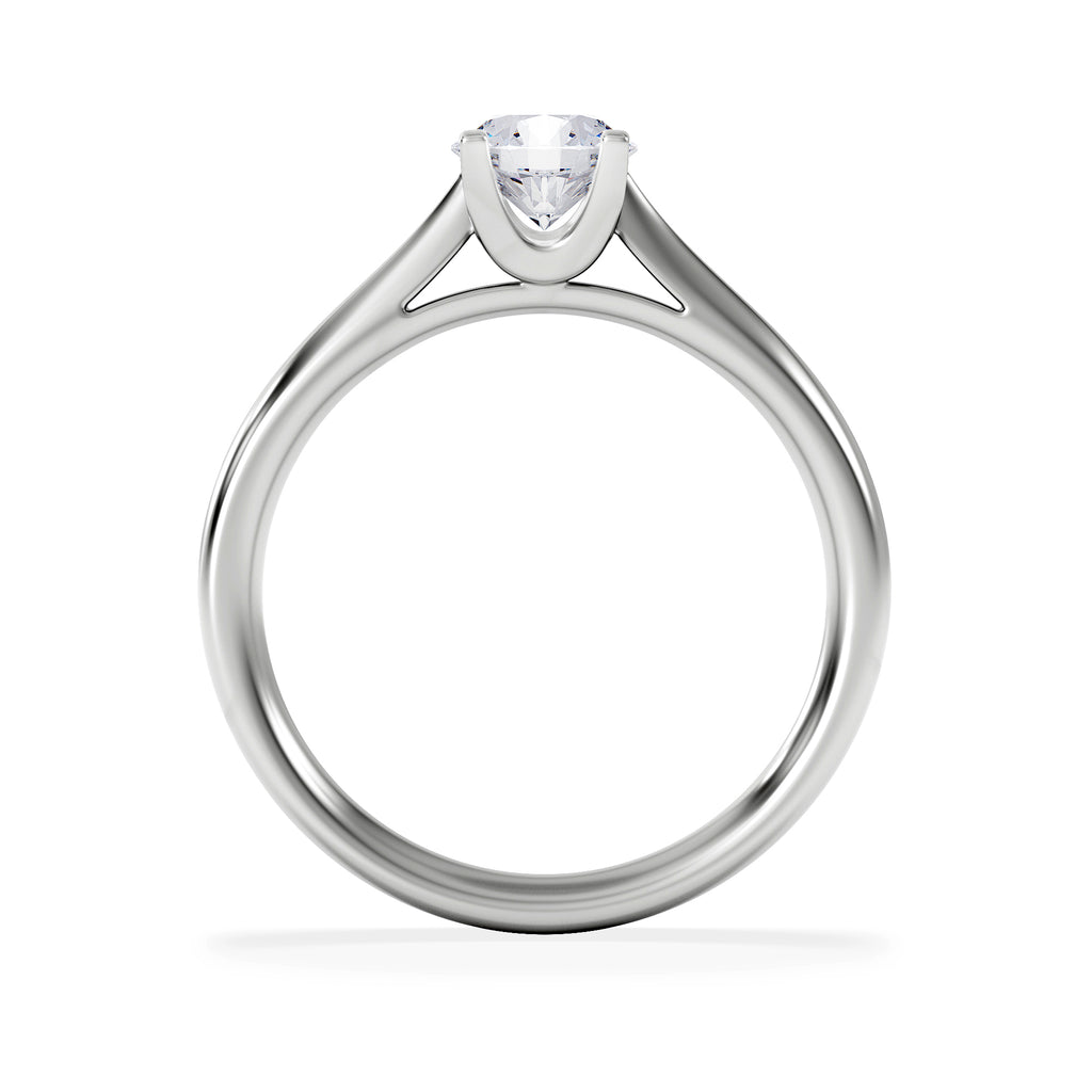 Certified 0.70CT Grace Platinum Engagement Ring G/VS