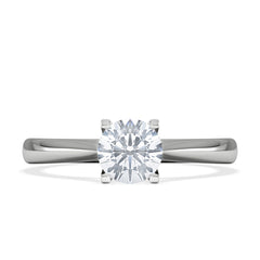 Certified 0.70CT Grace Platinum Engagement Ring G/VS