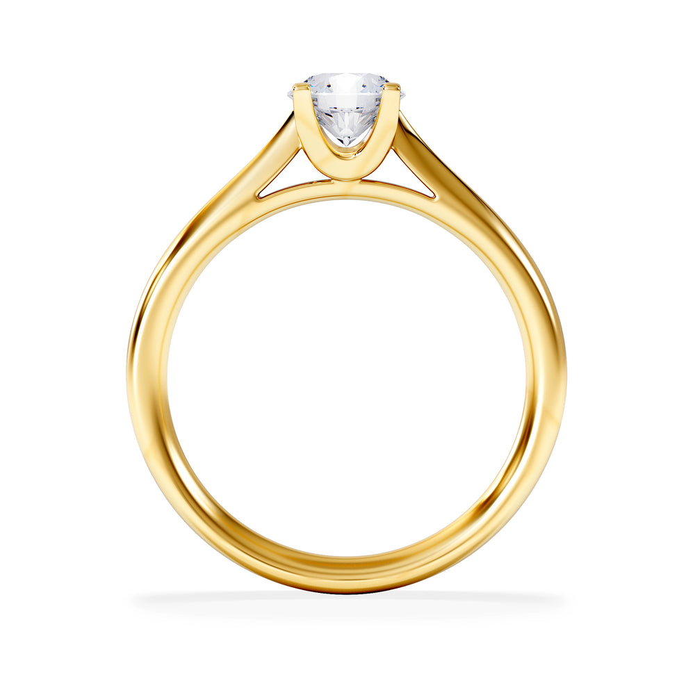 Certified 0.70CT Grace 18K Gold Engagement Ring G/SI2