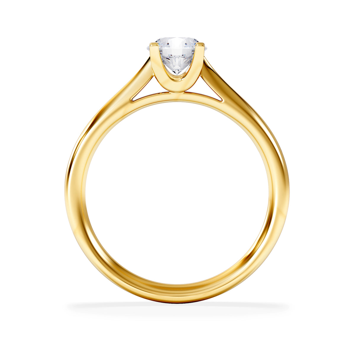 Certified 0.70CT Grace 18K Gold Engagement Ring G/SI2