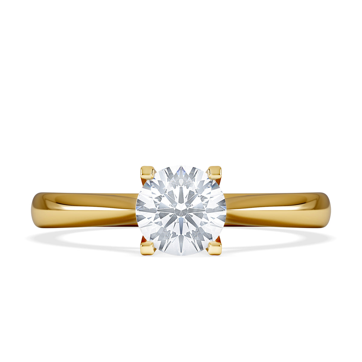 Certified 0.70CT Grace 18K Gold Engagement Ring G/SI2
