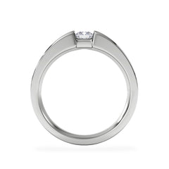 Certified Jessica 18K White Gold Diamond Engagement Ring 0.25CT-G-H/SI