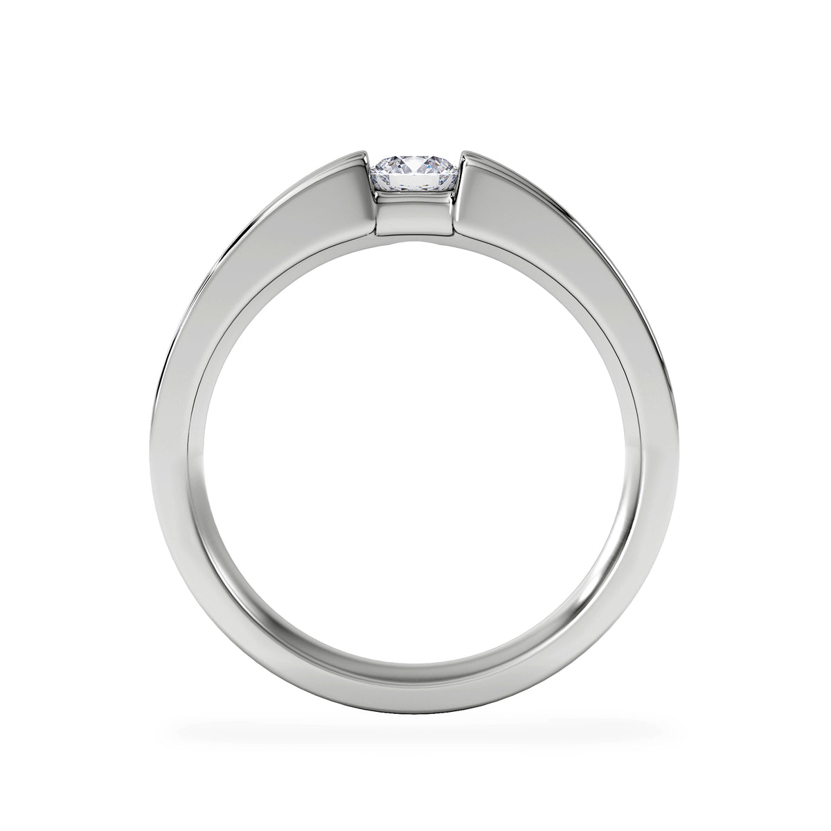 Certified Jessica 18K White Gold Diamond Engagement Ring 0.25CT