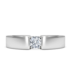 Certified Jessica 18K White Gold Diamond Engagement Ring 0.25CT
