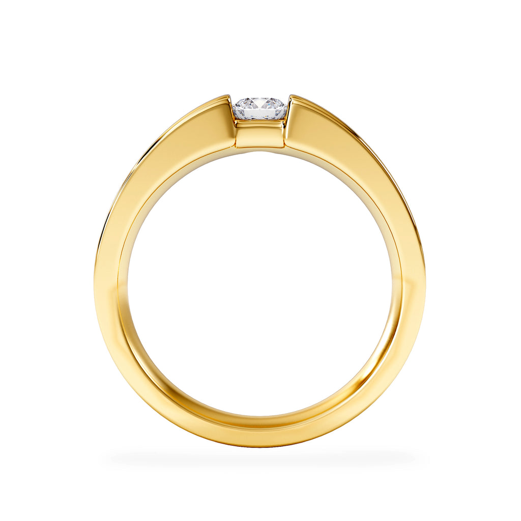 Certified Jessica 18K Gold Diamond Engagement Ring 0.25CT