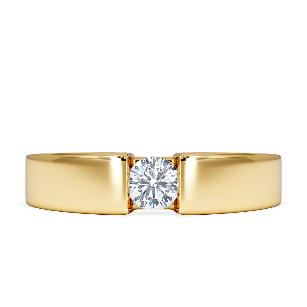 Certified Jessica 18K Gold Diamond Engagement Ring 0.25CT