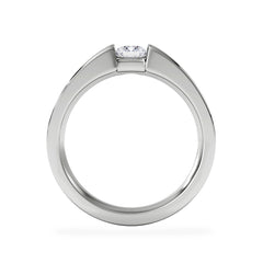 Certified Jessica 18K White Gold Diamond Engagement Ring 0.33CT-F-G/VS