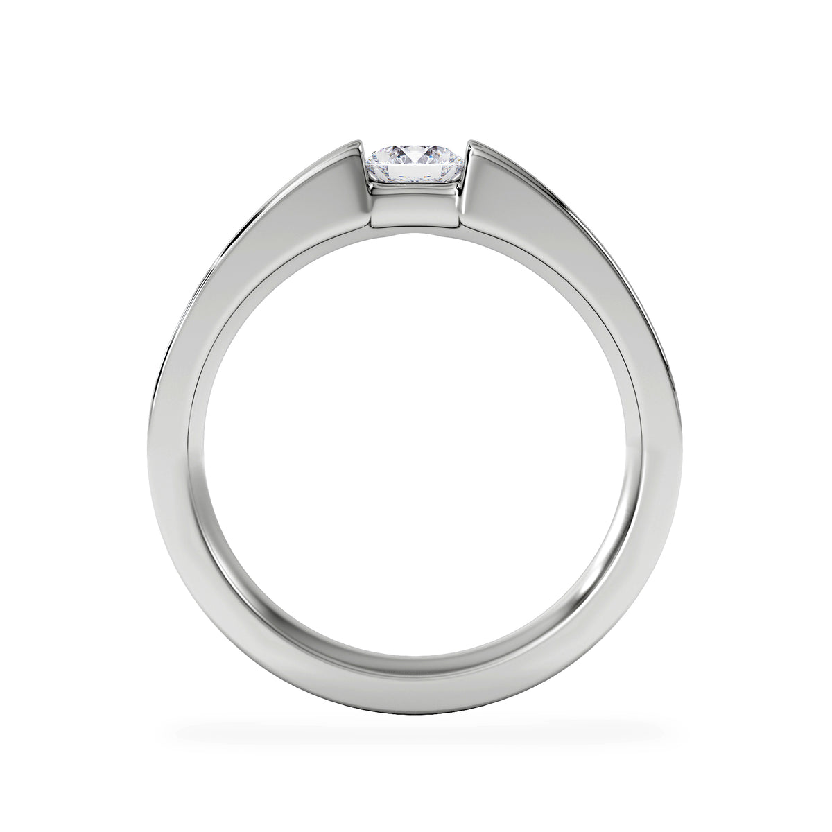 Certified Jessica 18K White Gold Diamond Engagement Ring 0.33CT-F-G/VS