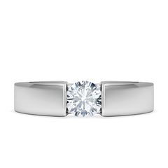 Certified Jessica 18K White Gold Diamond Engagement Ring 0.50CT