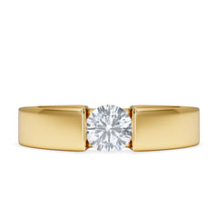 Certified Jessica 18K Gold Diamond Engagement Ring 0.50CT