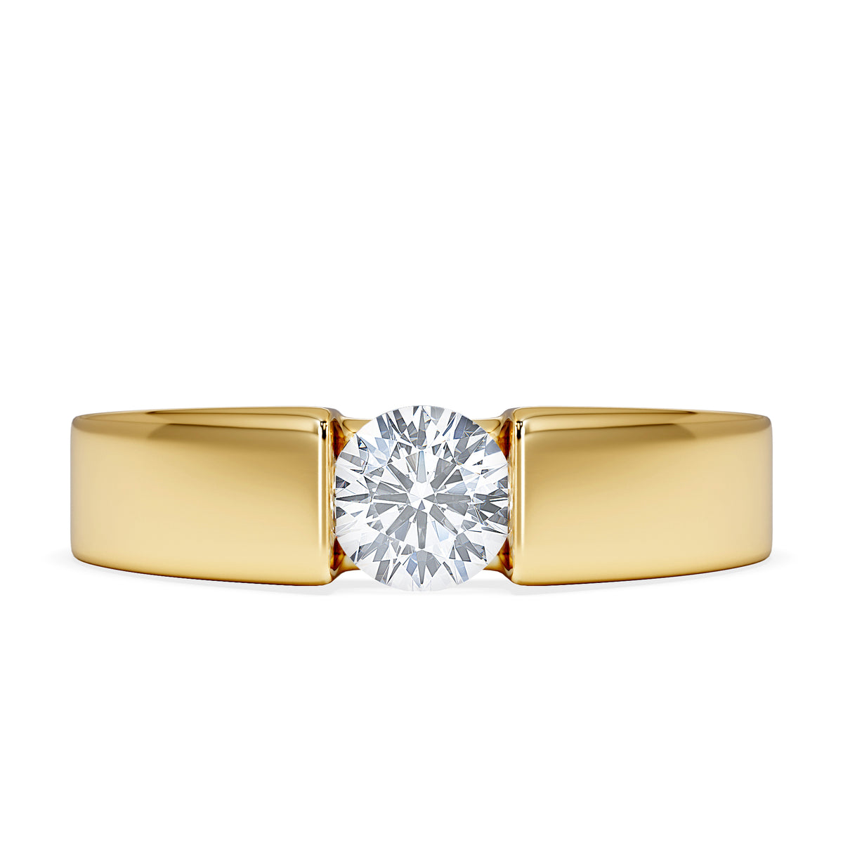 Certified Jessica 18K Gold Diamond Engagement Ring 0.50CT