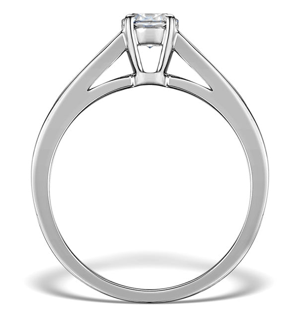 Sidestone Lab Diamond Ring Alexa 0.95ct H/Si1 18K White Gold