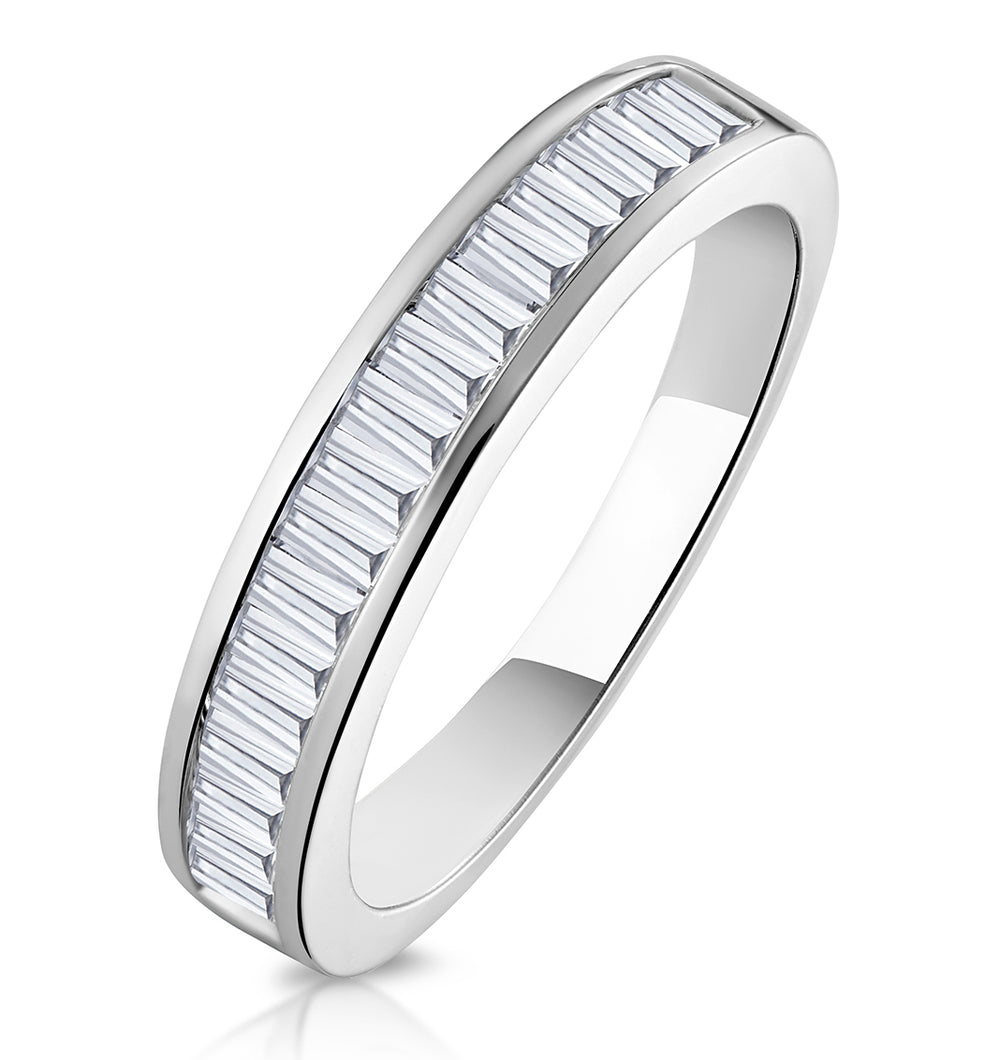Yasmin Matching Wedding Band 0.65ct H/Si Diamond in 18K White Gold