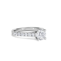 Natalia GIA Diamond Engagement Side Stone Ring Platinum 1.40CT G/VS