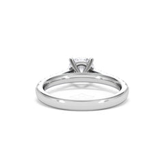Natalia Lab Diamond Engagement Side Stone Ring Platinum 1.50CT F/VS1